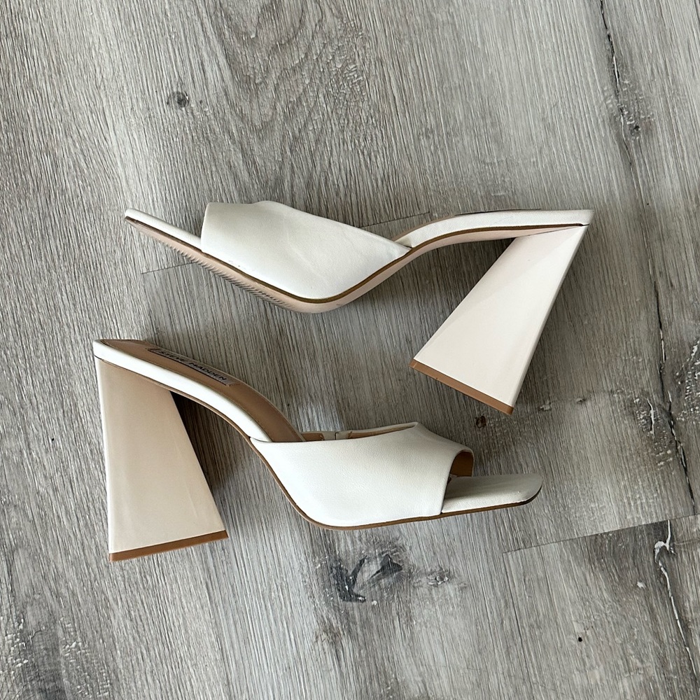 Nude Mule Sandals Steve Madden W 11